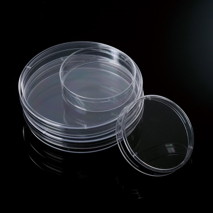 Pyöreä muotoinen laboratorio muovinen petrimalja 90mm steriili